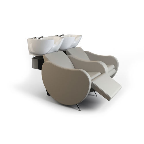 Раковина для мытья головы с опорой для ступней - MAMBOWASH 2P SHIATSU  - Gamma & Bross - из керамики / 2 места