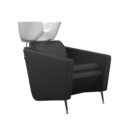 Раковина для мытья головы из искусственной кожи - IONIANWASH BLACK - Gamma & Bross - из керамики / 1 место