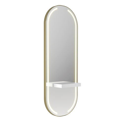 Современный туалетный столик - OBLONG LED - Gamma & Bross - из акрила / настенный / для парикмахерской