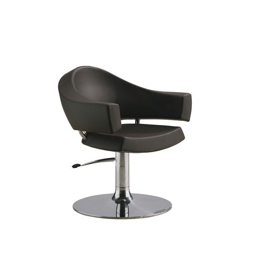 Современное парикмахерское кресло - LOUNGE - OLYMP - из искусственной кожи / из нержавеющей стали / с гидронасосом
