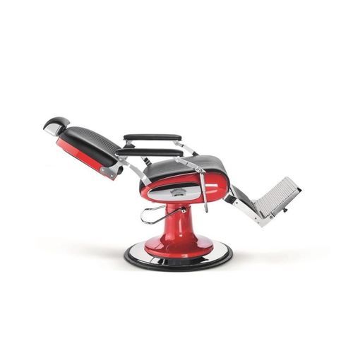 Кресло для парикмахерской из искусственной кожи - BARBERS CLASSIC - OLYMP - с опорой для ступней / с подголовником / с центральной опорой