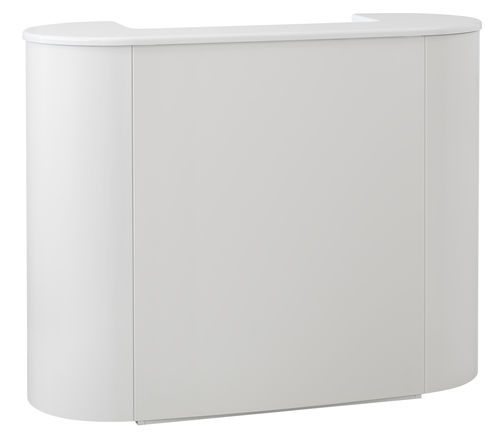 Полукруглая административная стойка - METAL WHITE  - Beauty Star - из металла / из меламина / для парикмахерской
