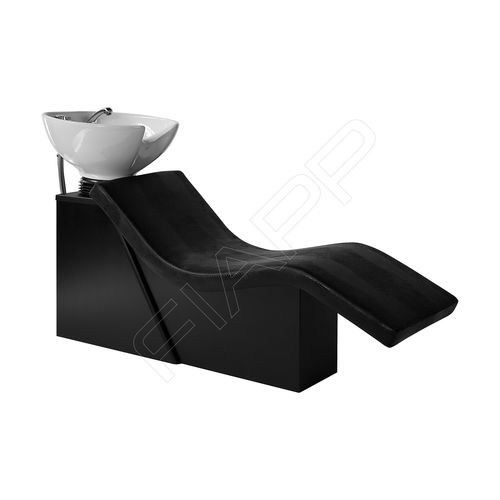 Раковина для мытья головы с опорой для ступней - GODIVA 1016 CLM WU - FIAPP - из искусственной кожи / из керамики / уникальный дизайн