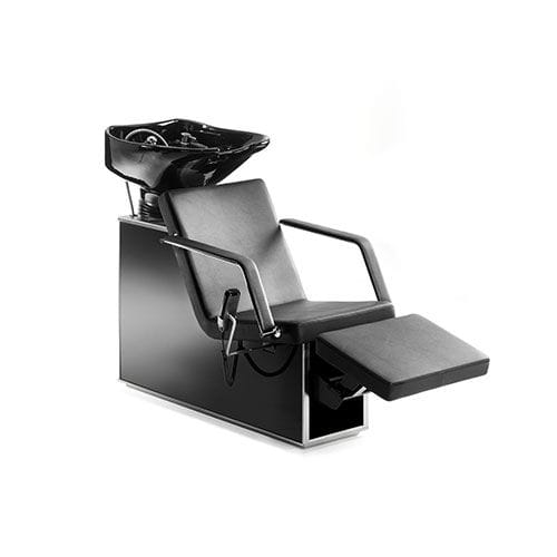 Раковина для мытья головы с опорой для ступней - WELLNESS SISTER DELUXE WITH ELECTRICALLY ADJUSTABLE LEG  - Kiela Metaalwarenfabriek B.V. - из керамики / 1 место