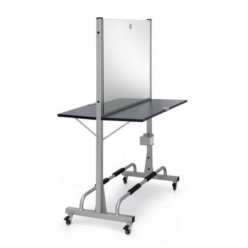 Современный туалетный столик - ROLLER II - Nelson Mobilier - из ламината / из стекла / из нержавеющей стали