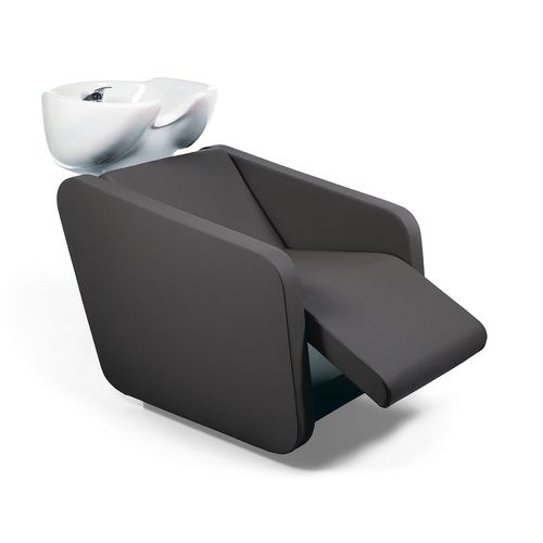Раковина для мытья головы с опорой для ступней - GOWASH - Nelson Mobilier - из искусственной кожи / из керамики / 1 место
