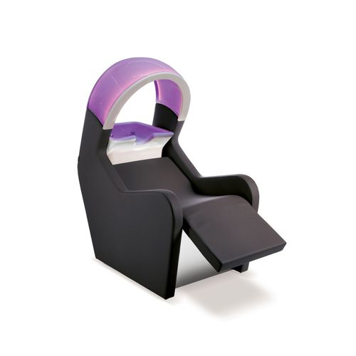 Раковина для мытья головы с опорой для ступней - CHROMOWASH SHIATSU AIR - Nelson Mobilier - 1 место