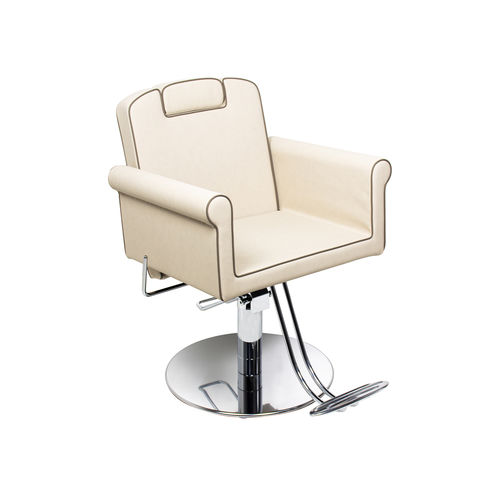 Кресло для макияжа из металла - BEAUTY CHARME - Nelson Mobilier - из искусственной кожи / с опорой для ступней / регулируемое