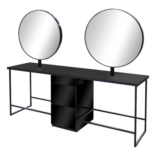 Современный туалетный столик - Scamnum 4P - Nelson Mobilier - из ламината / из металла / для парикмахерской