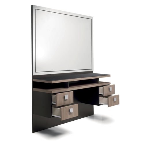 Современный туалетный столик - MENSPACE SANS CUVETTE - Nelson Mobilier - из ламината / из стекла / настенный