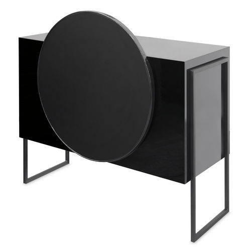 Кассовый прилавок из ламината - SCAMNUM - Nelson Mobilier - из стали / для парикмахерской / черный