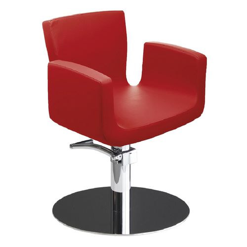 Современное парикмахерское кресло - BARBIZON - Nelson Mobilier - из искусственной кожи / с гидронасосом / черное