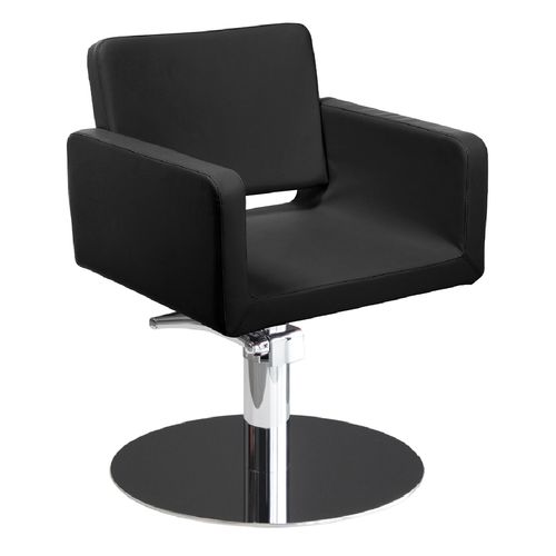 Современное парикмахерское кресло - MANIA - Nelson Mobilier - из искусственной кожи / с гидронасосом / черное