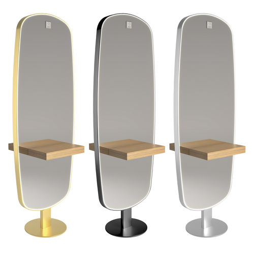 Современный туалетный столик - Ovalis Double LED  - Nelson Mobilier - из металла / из ПВХ / из стекла