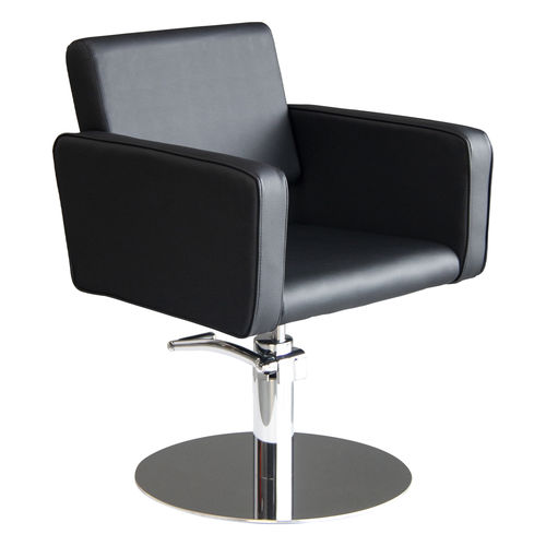 Современное парикмахерское кресло - Midnight - Nelson Mobilier - из искусственной кожи / обитое / регулируемое по высоте
