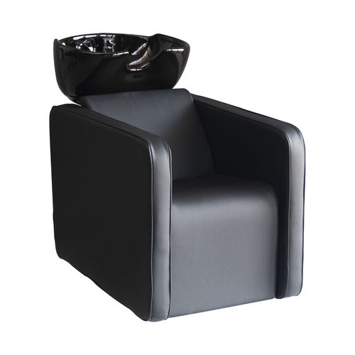 Раковина для мытья головы с опорой для ступней - Midnight Wash - Nelson Mobilier - из искусственной кожи / из керамики / 1 место