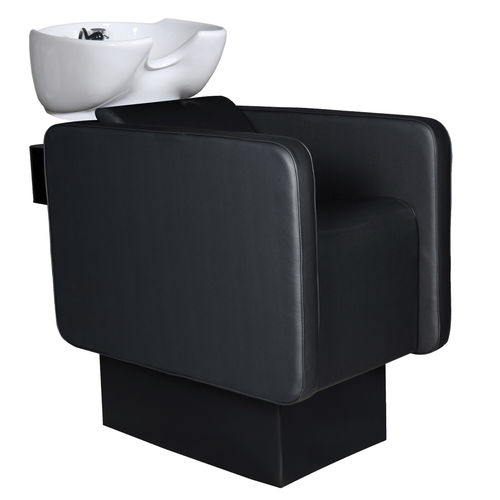 Раковина для мытья головы с опорой для ступней - Midnight Wash Lift - Nelson Mobilier - из искусственной кожи / электрическая / 1 место