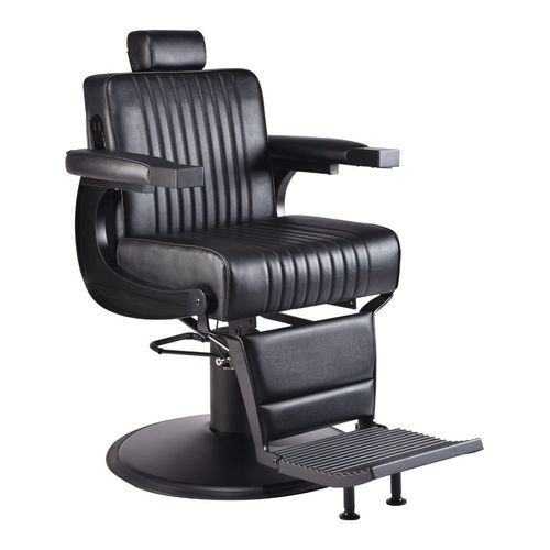 Кресло для парикмахерской из стали - MIDNIGHT - Nelson Mobilier - из пенополиуретана / из полорона высокой плотности / с подголовником