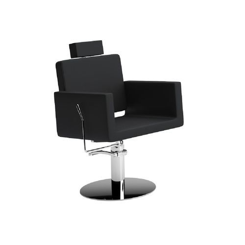 Кресло для макияжа из металла - LUMINE - Nelson Mobilier - из кожи / из искусственной кожи / с подголовником