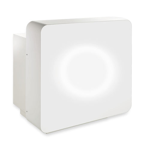 Административная стойка из меламина - IDESK MEDIUM - Nelson Mobilier - из плексигласа / с подсветкой / для парикмахерской