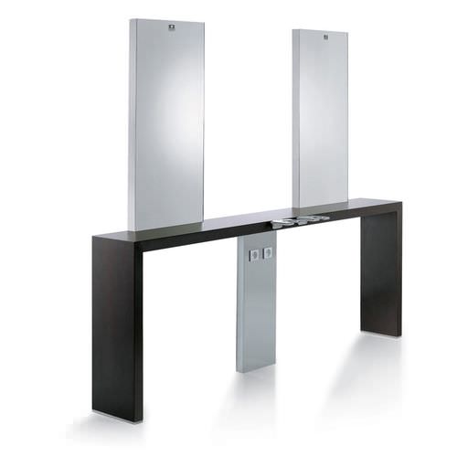 Современный туалетный столик - KRYSTAL MURALE 2P - Nelson Mobilier - из ламината / из нержавеющей стали / из полированного алюминия