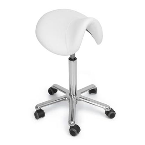 Современный табурет для работы - LONGCHAMP - Nelson Mobilier - с основанием из алюминия / на колесиках / обитый