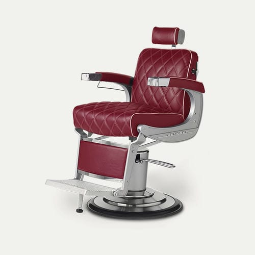 Кресло для парикмахерской из искусственной кожи - APOLLO 2 ICON - TAKARA BELMONT - с опорой для ступней / с подголовником / с центральной опорой