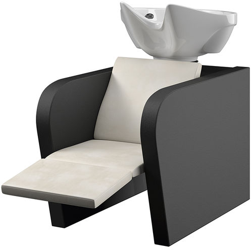 Раковина для мытья головы с опорой для ступней - EDDIE MASSAGE - VEZZOSI - из искусственной кожи / электрическая / 1 место
