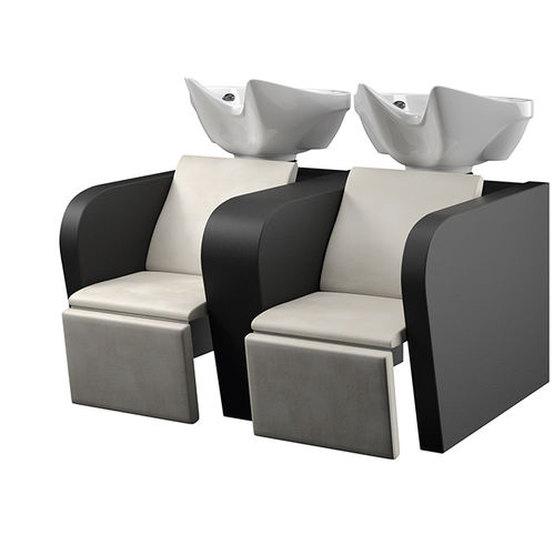 Раковина для мытья головы с опорой для ступней - EDDIE SOFA RELAX - VEZZOSI - из искусственной кожи / 2 места
