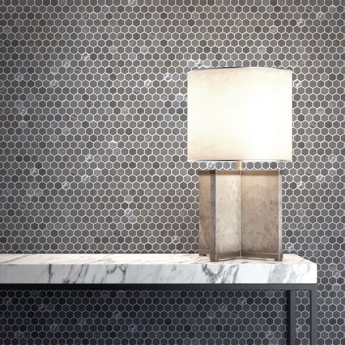 Мозаика из стекла - HEX STONEGLASS BLENDS - ONIX Mosaico - глянцевая / бархатная / для интерьера