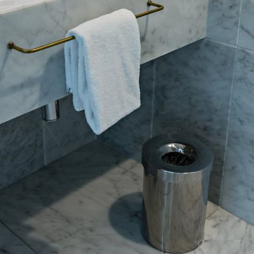 Мусорный контейнер из нержавеющей стали - TAP - APIR SRL - для гостиницы / одиночный / современный