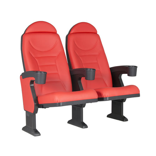 Кресло для кинотеатра из пенополиуретана - MONTREAL CLUB V03 - Euro Seating International - из полипропилена / для профессионального использования / красное