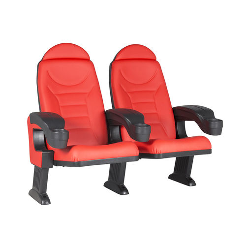 Кресло для кинотеатра из пенополиуретана - MONTREAL CLUB COMFORT V09 - Euro Seating International - из полипропилена / для профессионального использования / красное
