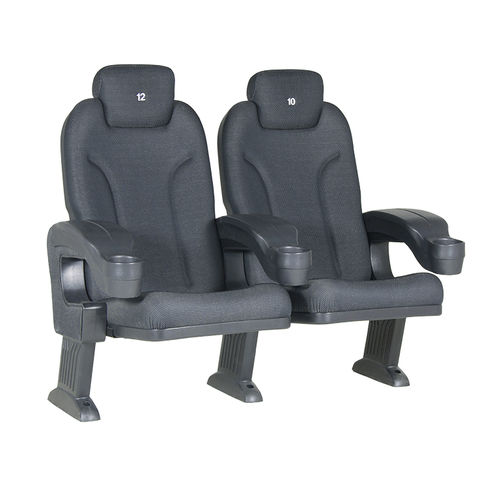 Кресло для кинотеатра из пенополиуретана - ROMA COMFORT V09 H - Euro Seating International - из полипропилена / для профессионального использования / черное