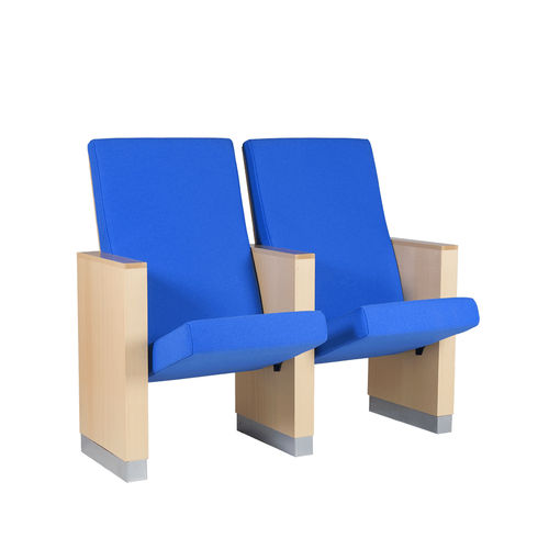 Современное кресло для аудитории - NUS - Euro Seating International - из ткани / из пенополиуретана / из цельной древесины