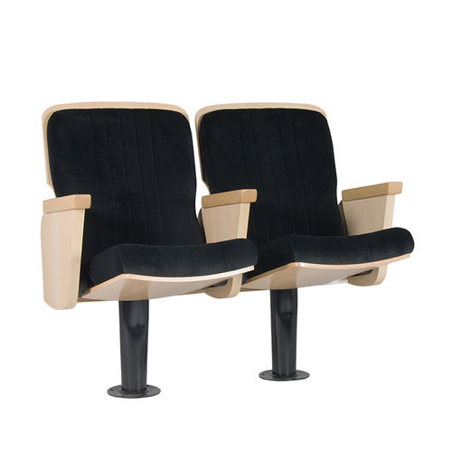 Современное кресло для аудитории - WAGNER - Euro Seating International - из ткани / из дерева / складное
