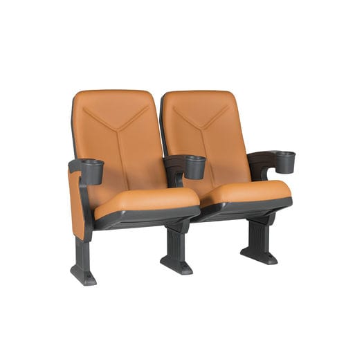 Кресло для кинотеатра из пенополиуретана - BOGART V03 - Euro Seating International - из полипропилена / для профессионального использования / оранжевое
