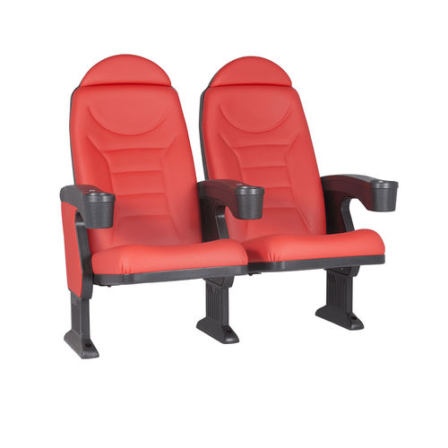 Кресло для кинотеатра из пенополиуретана - MONTREAL CLUB V05 - Euro Seating International - из полипропилена / для профессионального использования / красное