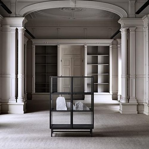 Современный стеклянный шкаф - FINN - Piet Boon Collection - из стекла / из стали, покрытой порошком / для профессионального использования