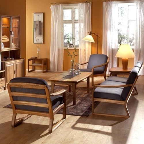 Журнальный столик скандинавский дизайн - 9285S - dyrlund - из тикового дерева / с основанием из тикового дерева / прямоугольный