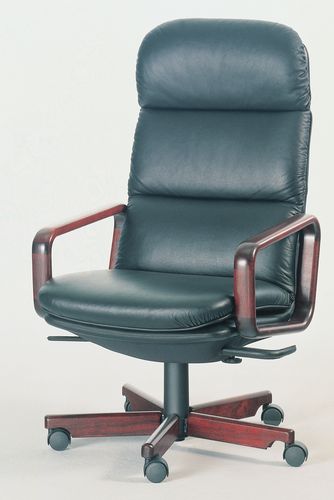 Современное директорское кресло - 8497W - dyrlund - из кожи / из ткани / из дерева