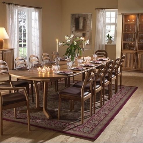 Обеденный стол скандинавский дизайн - 9275G/4 TEAK - dyrlund - из дерева / с основанием из древесины / прямоугольный