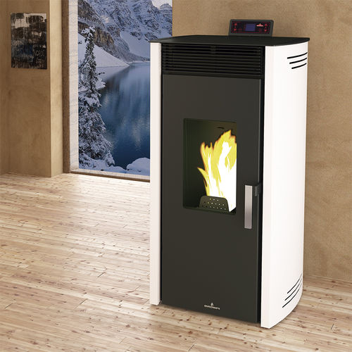 Печь с паровым котлом на пеллетах - NOA HYDRO - Bronpi - 10 кВ...20 кВ / напольная / современная