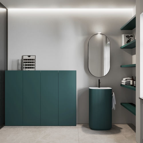 Современный мебель для ванной комнаты - Home 2 | B1 - IDEAGROUP - для бытового использования / из дерева / лакированный
