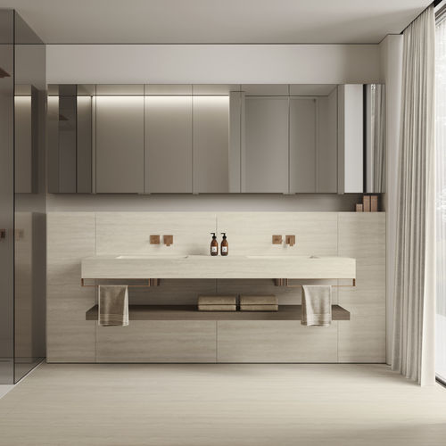 Современный мебель для ванной комнаты - Home 3 | B1 - IDEAGROUP - для бытового использования / из песчаника / настенный