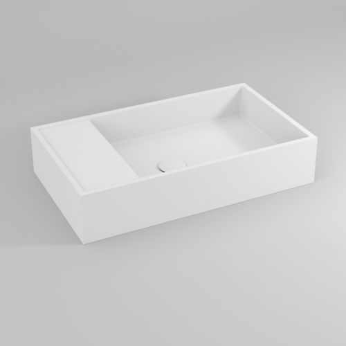 Настольная раковина - JOLLY - IDEAGROUP - из Solid Surface / матовая отделка / прямоугольная