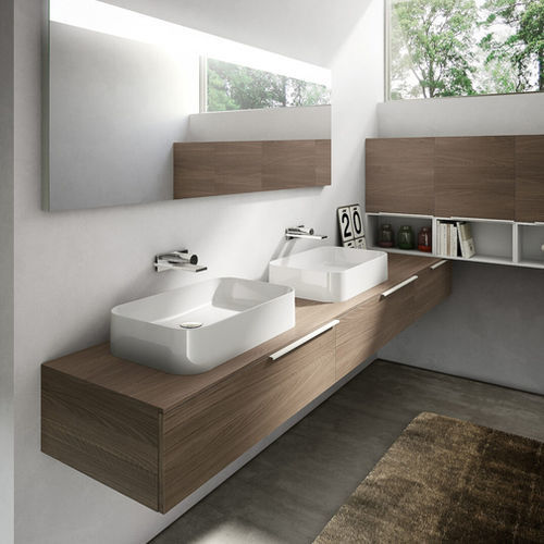Раковина на столешнице - SLIM  - IDEAGROUP - из керамики / прочная / одиночная