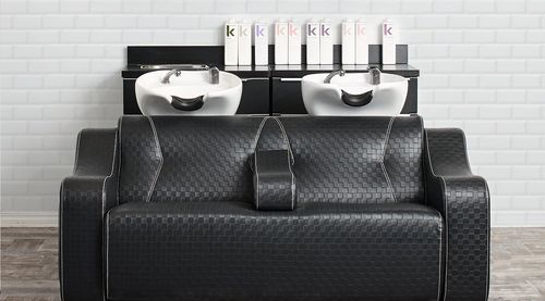 Раковина для мытья головы из искусственной кожи - DIAMOND 2 - Comfortel - 2 места