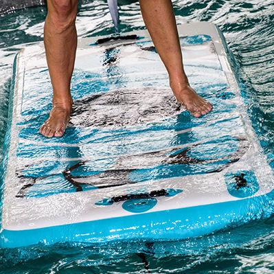 Мат для упражнений из ПВХ - AQUAFITMAT - POOLSTAR - нейлоновый / для гимнастики / противоскользящий