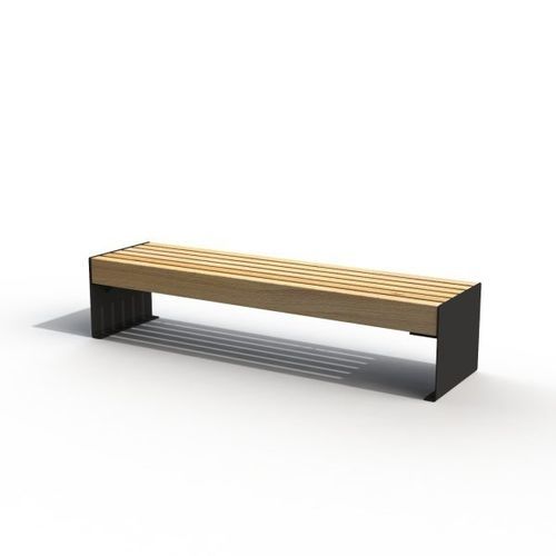 Современная общественная скамейка - KS2300 - Darba Spars - из стали / из дерева / для терминала